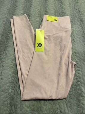 All in Motion Ribbed High-Waist Leggings - Light Pink